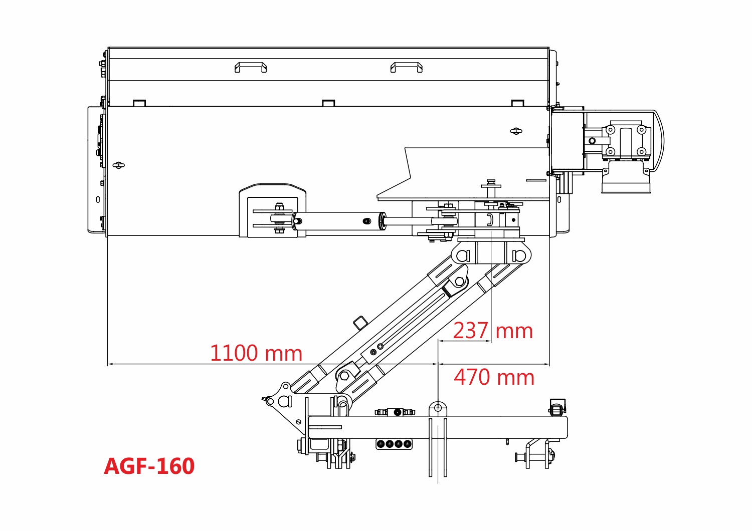 AGF-160 nákres