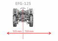 Cepová sekačka Jansen EFG-125, cepová sekačka, mulčovač