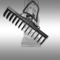 Hydraulické otočné hrábě,  shrnovač pro minirypadlo Jansen MB-800