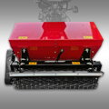 Sečka Jansen MGT-600, zásobník na osivo, dvoukolový traktor