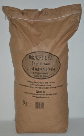Dřevěné uhlí (KLASIK) - směs listnatých dřevin 7kg
