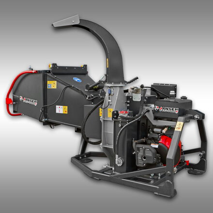 Benzínový štěpkovač Jansen GTS-5000H – Honda 22 HP, hydraulický podavač