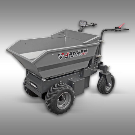 Motorové kolečko Jansen MSK-500pro, elektromotor 1000 W, mini sklápěč