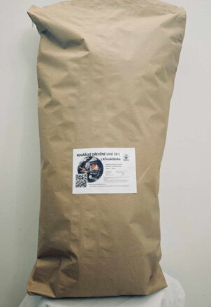 Dřevěné uhlí z bukového dříví KOVÁŘSKÉ 50 litrů/12kg