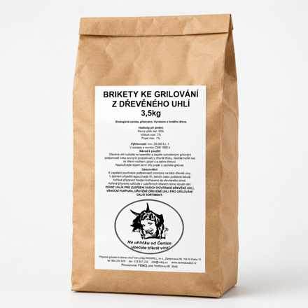 Briketky ke grilování 3,5 kg