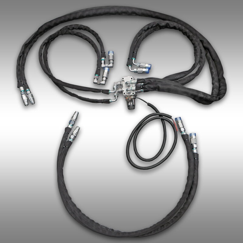 KONVERZNÍ SADA PRO ŘEZNOU PILU JANSEN AS-600 – SNADNÁ OBSLUHA DÍKY 2X DVOJČINNÉMU HYDRAULICKÉMU SPOJENÍ