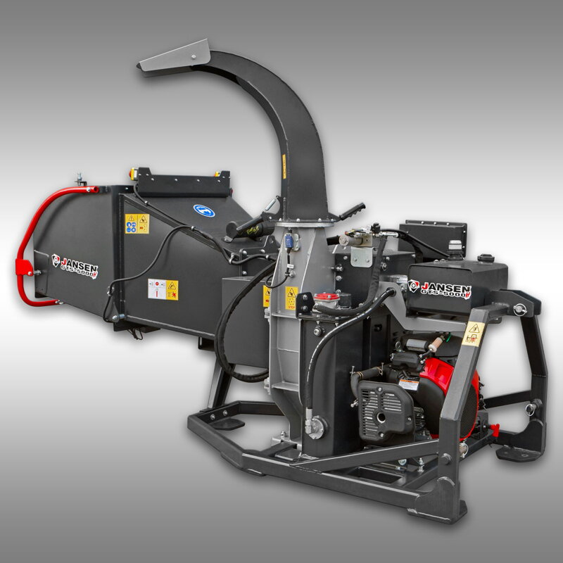 Benzínový štěpkovač Jansen GTS-5000H – Honda 22 HP, hydraulický podavač