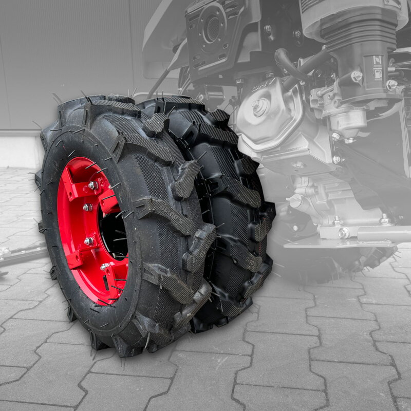 Kompletní sada dvojitých pneumatik vč. montážního materiálu Jansen MGT-600