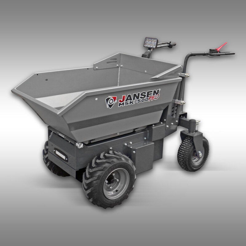Motorové kolečko Jansen MSK-500pro, elektromotor 1000 W, mini sklápěč