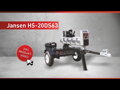 Štípačka dřeva Jansen HS-20DS63, 20 t, 60 cm, benzínový motor, dvojitá štípačka