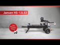 Štípačka dřeva Jansen HS-12L53, 12 t, 50 cm, ležící, benzínový motor 6,5 HP