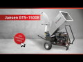 Drtič, štěpkovač Jansen GTS-2000pro, zahradní drtič, zahradní drtič, E-START