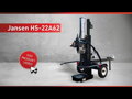 Štípačka dřeva Jansen HS-22A62, 22 t, 62 cm, benzínový motor, stojící+ležící