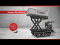 Pásový sklápěč Jansen RD-800pro, hydraulický, systém vysokého sklápění, 13 HP, pásový sklápěč