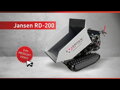 Pásový dumper Jansen RD-200, hydraulický žlab, benzínový motor 9 HP