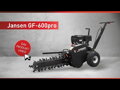 Rýhovač Jansen GF-600pro, B&S, 13.5 HP, Frézka na kabely, Fréza na hřídele