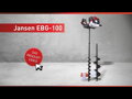 Zemní vrtná souprava Einmann Jansen EBG-100, 100+200mm vrták, 3 HP, vrtná souprava