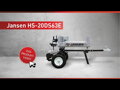 Štípačka dřeva Jansen HS-20DS63K benzín + elektromotor, 20 t, 60 cm, dvojitá štípačka