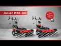 Zametač Jansen MKB-500BS, řada B&S 750EX včetně sněhového pluhu a kontejneru